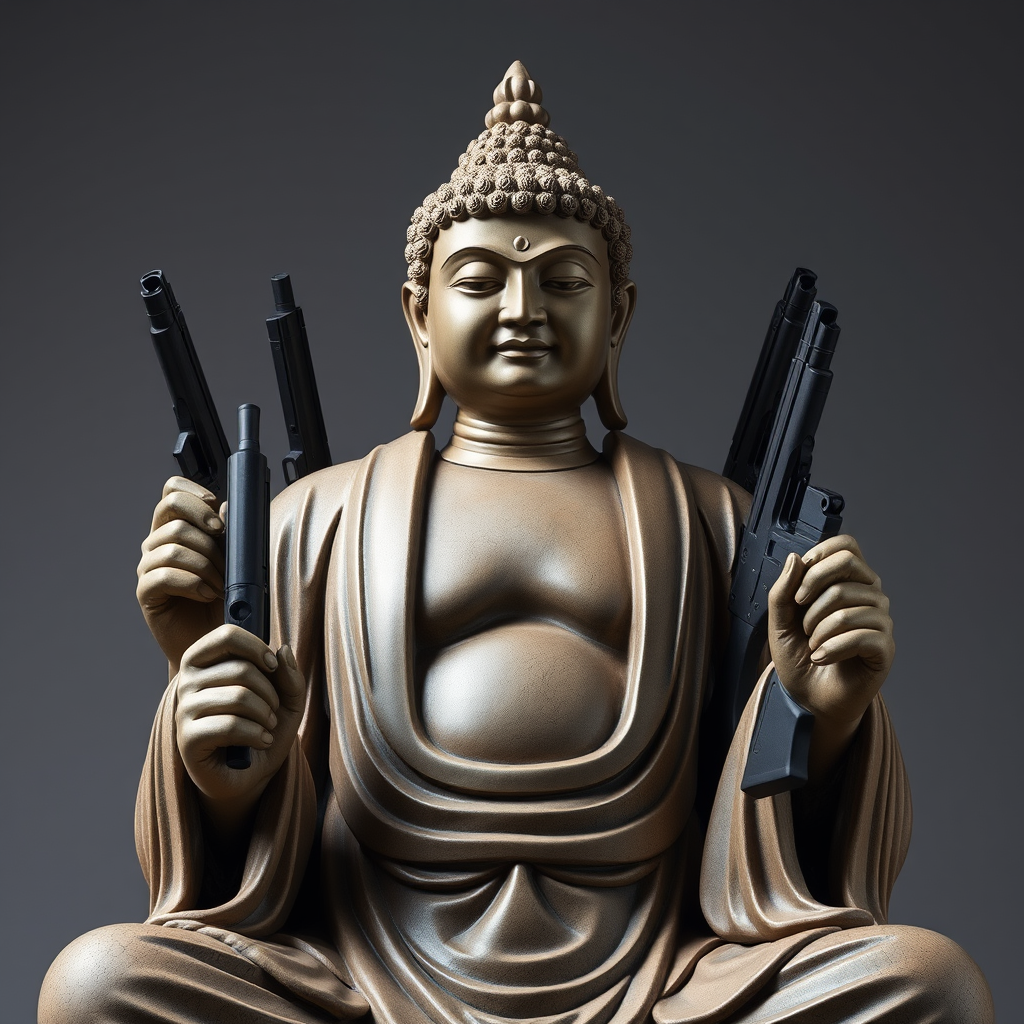 The Armed Buddha: A Japanese Statue's Representation