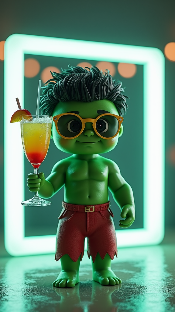 The Baby Hulk's Festive Christmas Party Poster