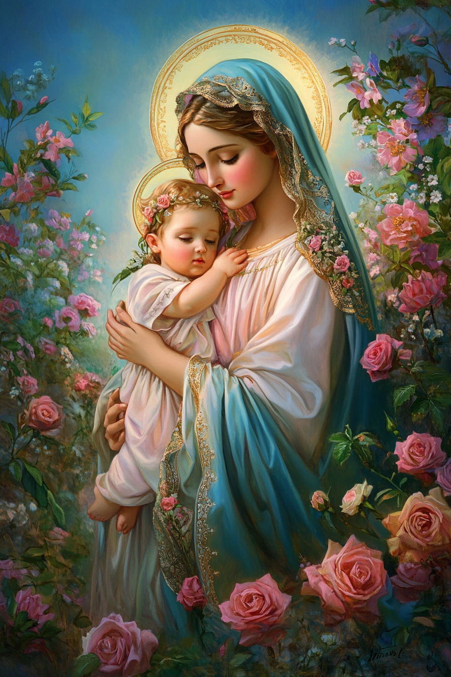 The Beautiful Madonna and Child Painting