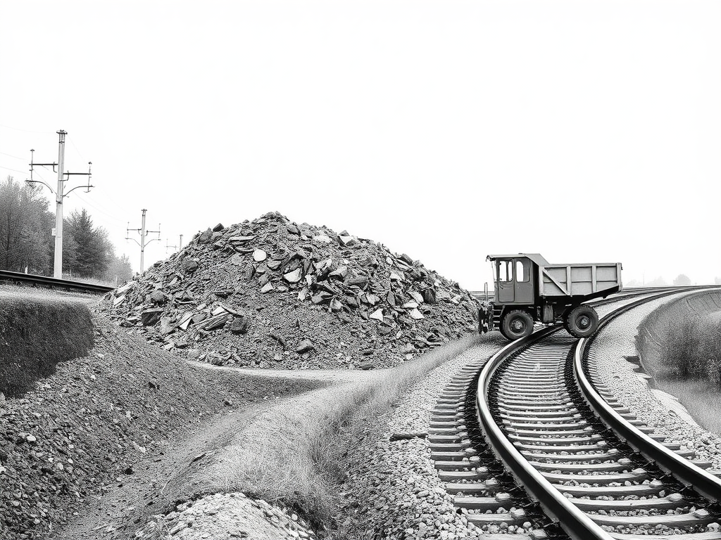The Black and White Railway Dumpsite Collage