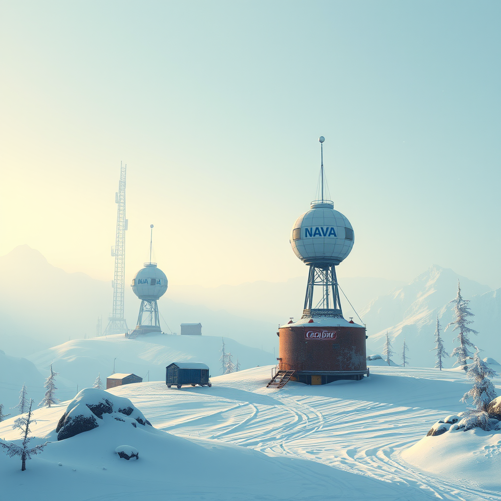 The Blizzard Game at Sci-Fi Mountain Observation Towers