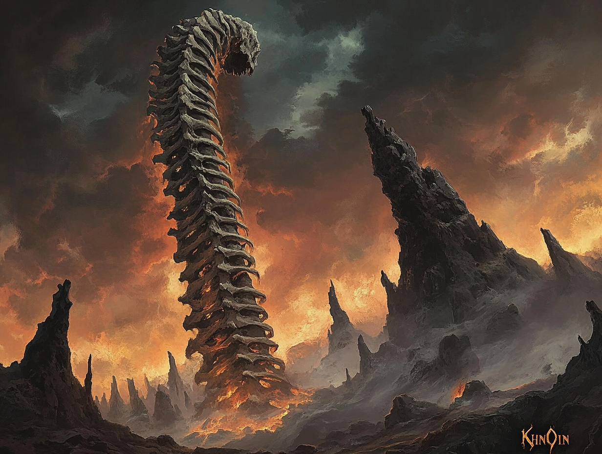 The Bone Tower of Khin-Oin Rises Above Hades