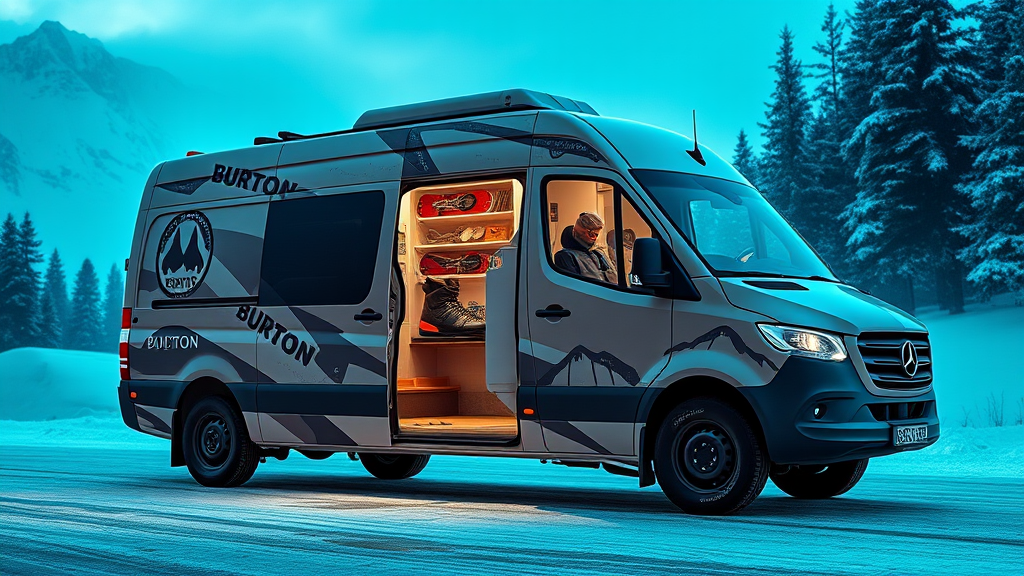 The Burton Snowboards' Mercedes Sprinter Marketing Van