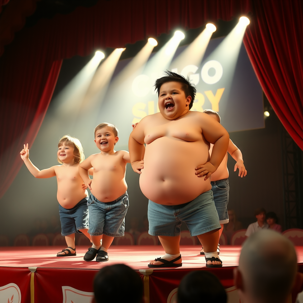 The Circus of Four-Year-Olds with Big Bellies