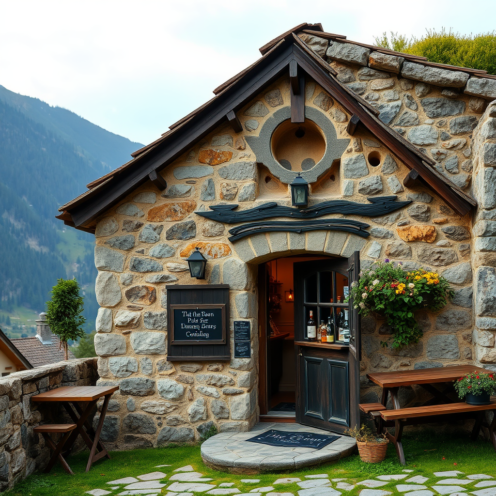 The Cozy Medieval Pub Nestled in a Mountain