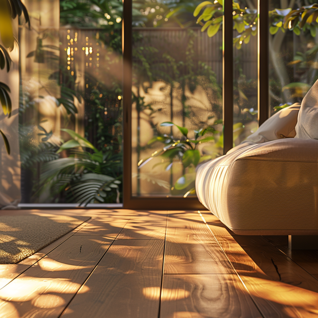 The Cozy Modern Living Room at Golden Hour