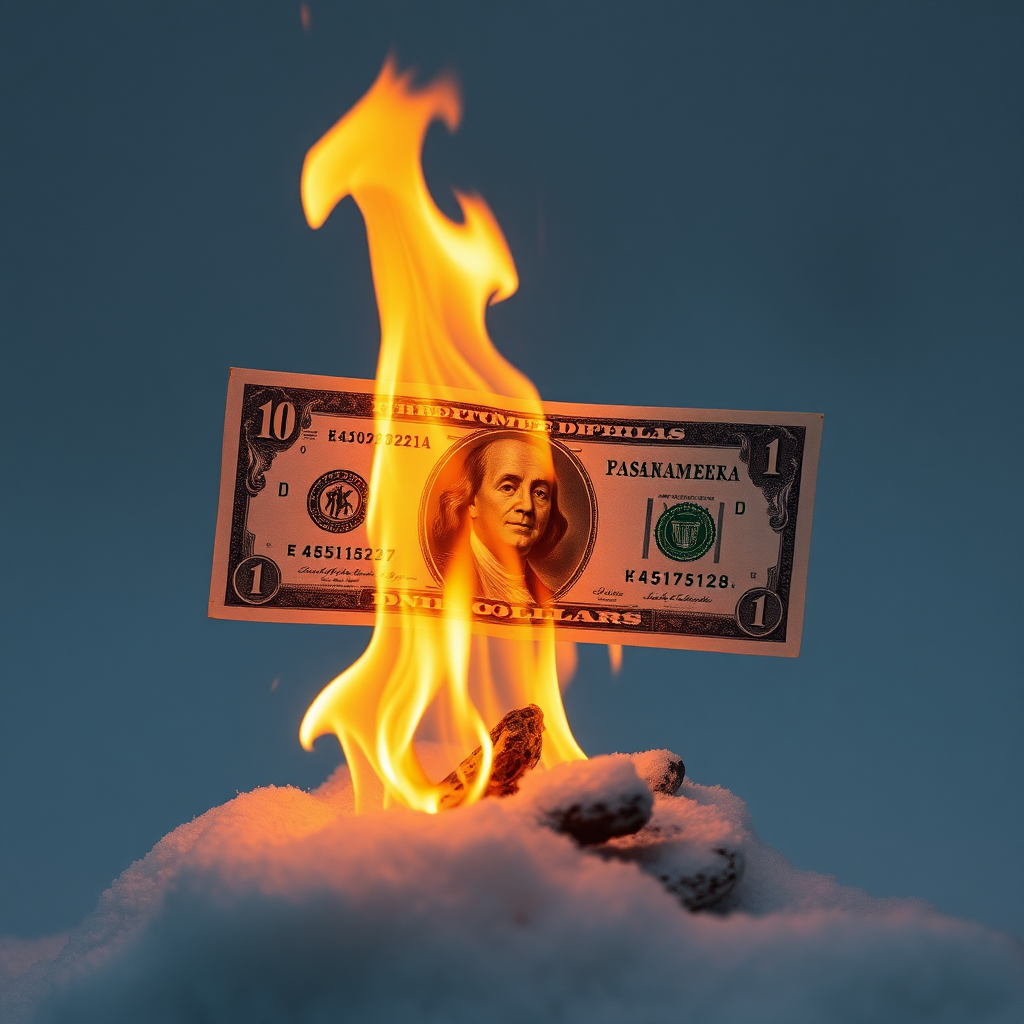 The Dollar on Fire Looks Pretty.