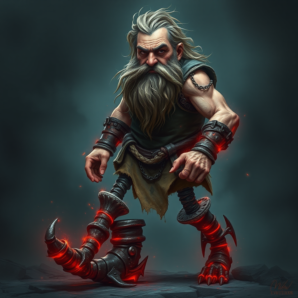 The Dwarf Miner with Twisted, Magical Legs