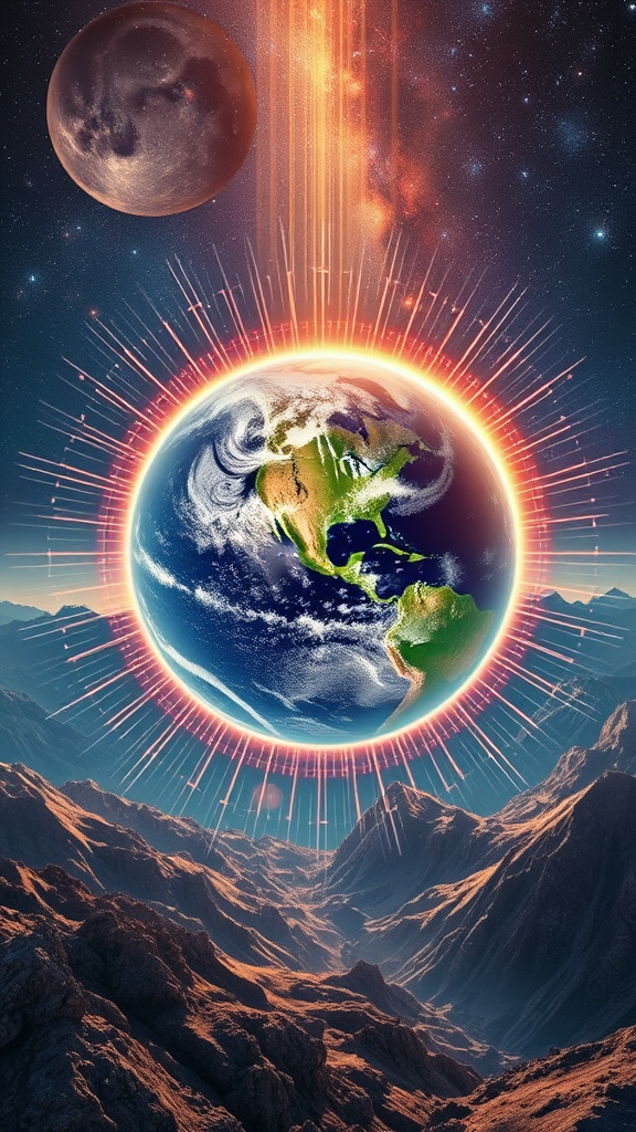 The Earth's Energy Running Through Crystalline Grid