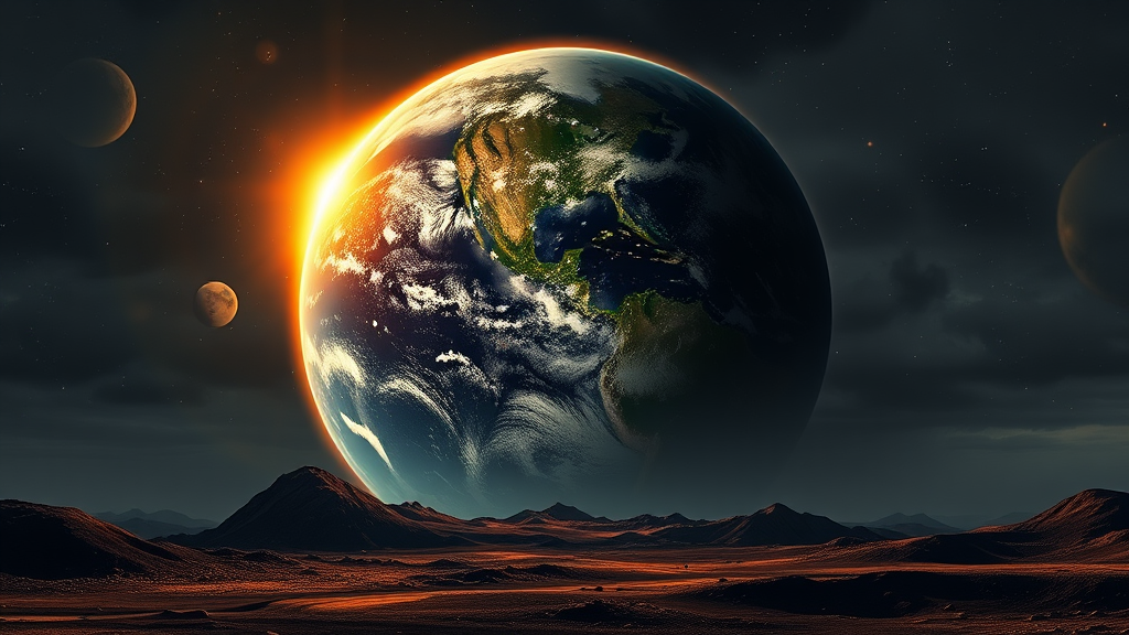 The Earth Completes a Lengthy Dark Cycle