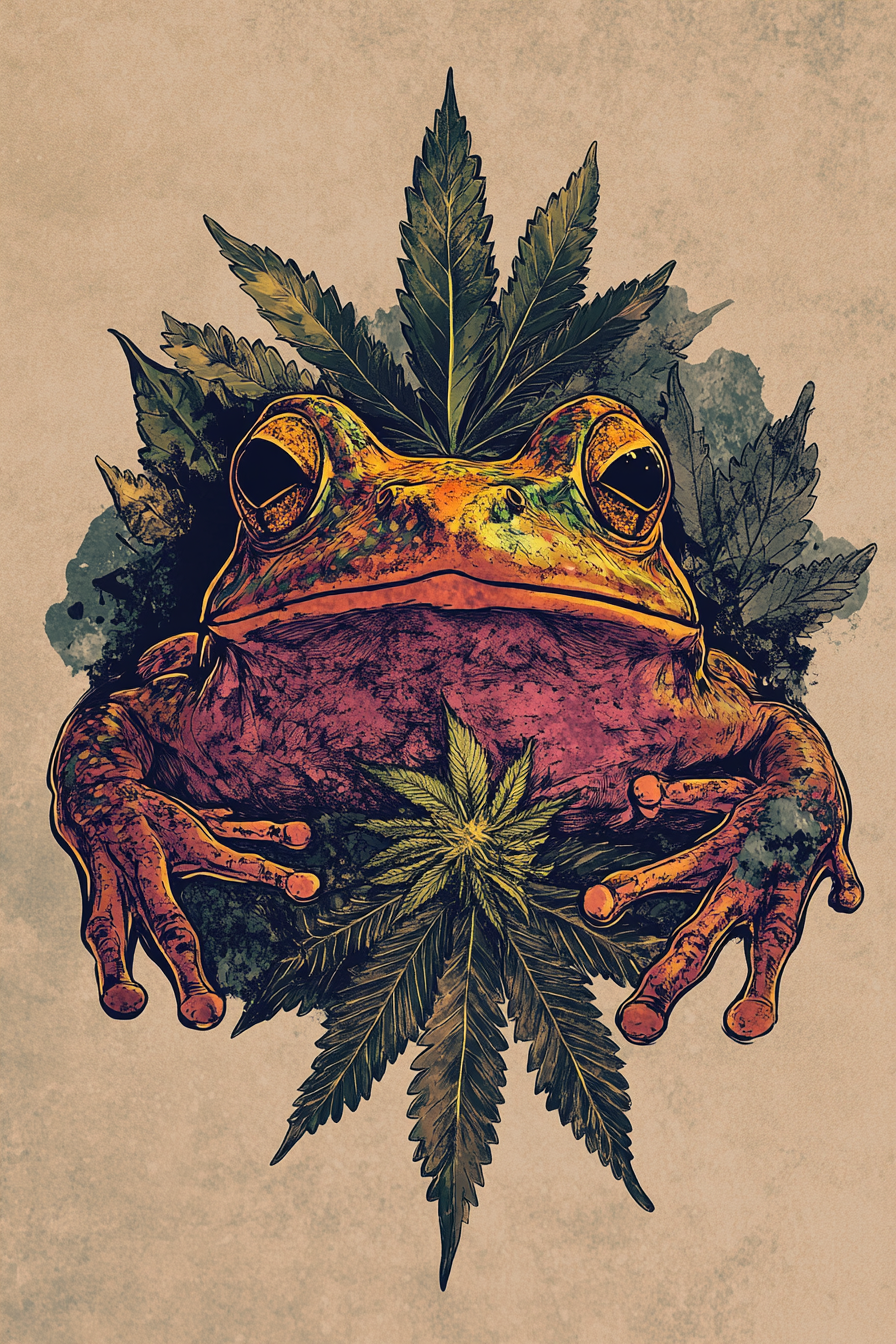 The Elder Frog Flower Nug T-Shirt Graphic