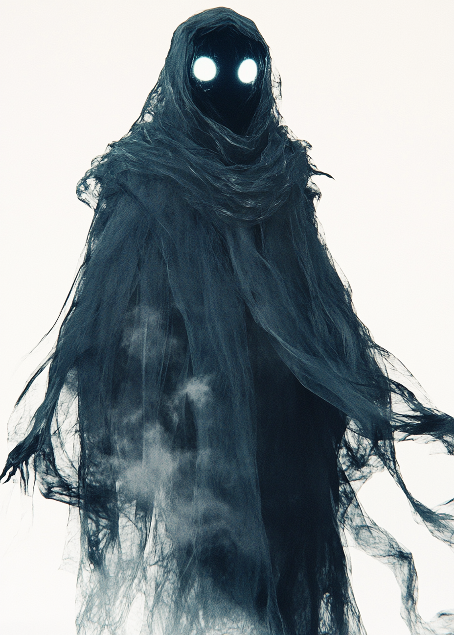 The Ethereal, Shadowy Cloak Creature in Night