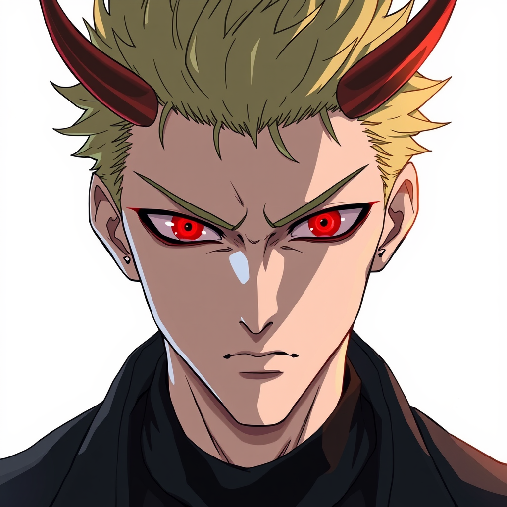 The Evil Satoru Gojo with Red Eyes in HD