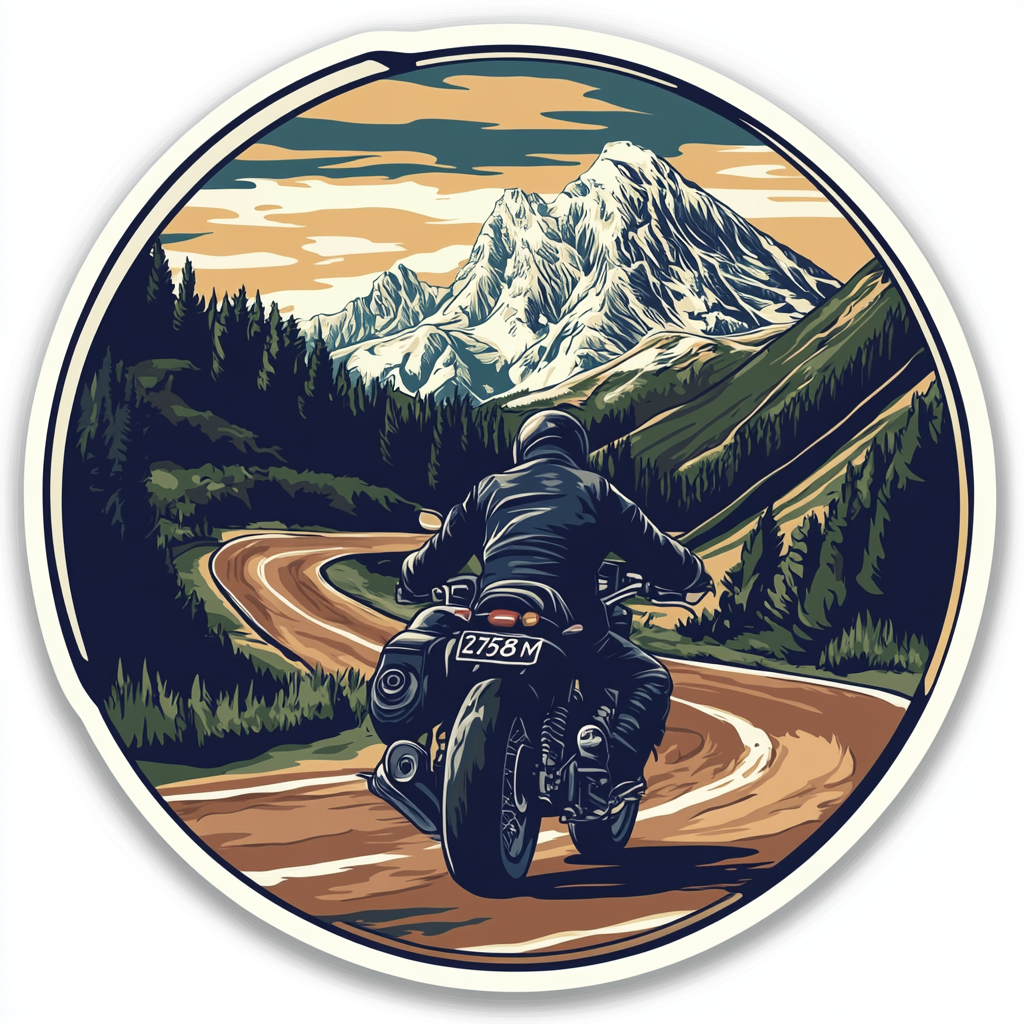 The Exciting Stelvio Pass Sticker For Bikers