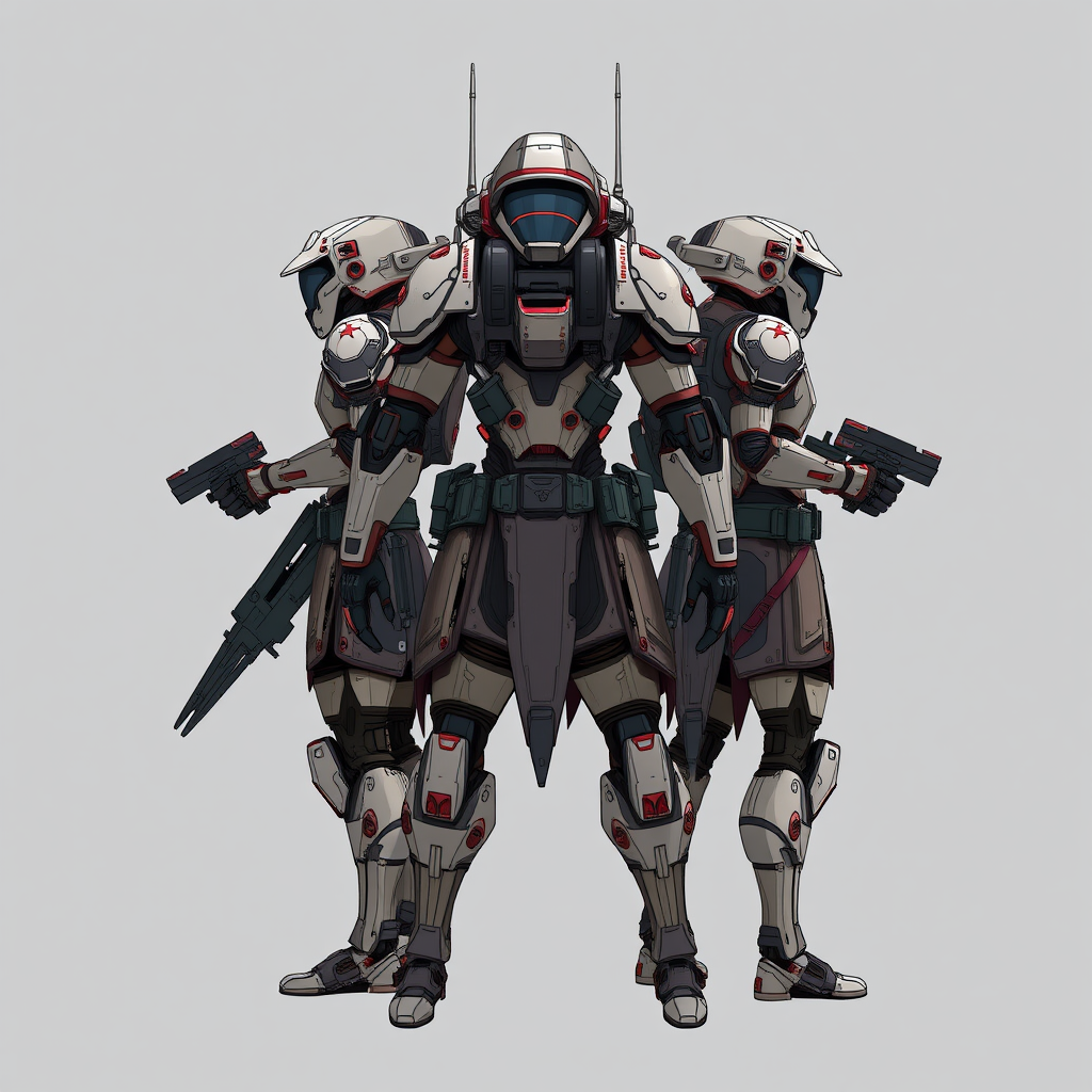 The Four-Armed Sci-Fi Character from Multiple Angles