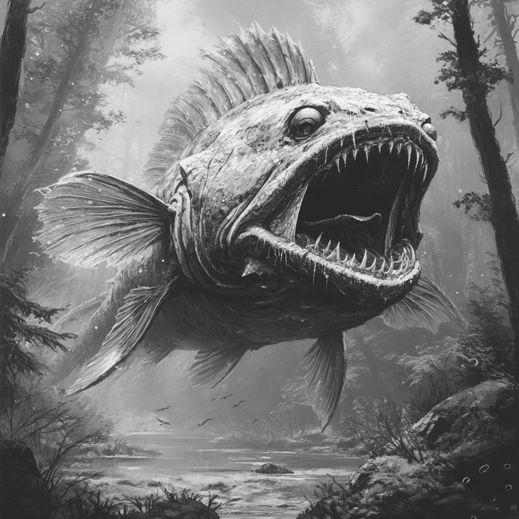 The Frostlurk, a chilling, fishlike monster