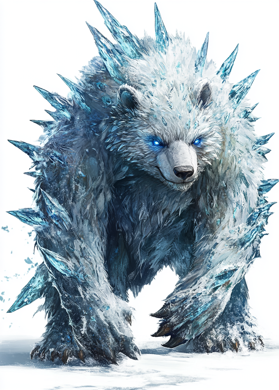 The Frostmire: A Bear-Like Beast in Winter Fantasy