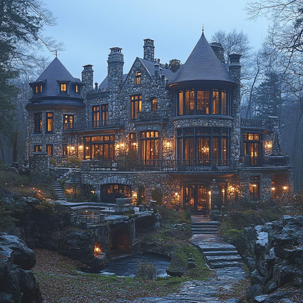 The Fusion of Gothic and Modern Mansion Architecture