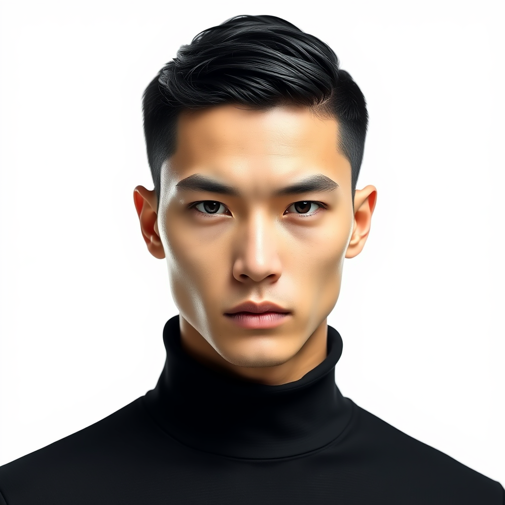 The Futuristic Young Man in a Minimalist Portrait