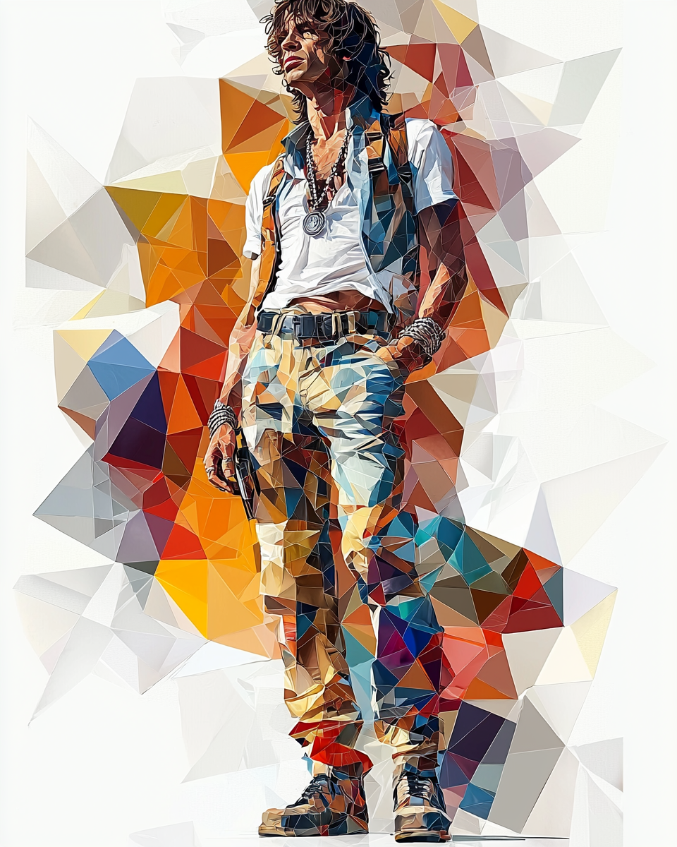 The Geometric Vector Art of Mick Jagger