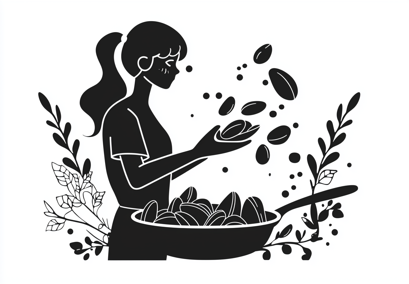 The Girl Cooking Mussels in Ancient Slavic Style