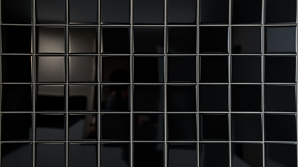The Glossy Black Tile Wall