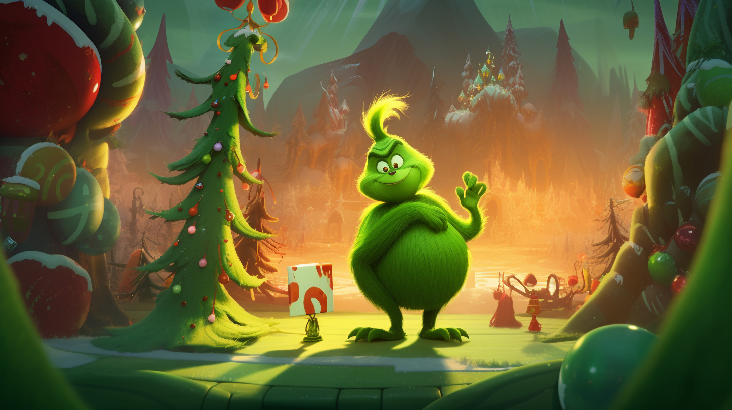 The Grinch's Mischief at Christmas Tree Village