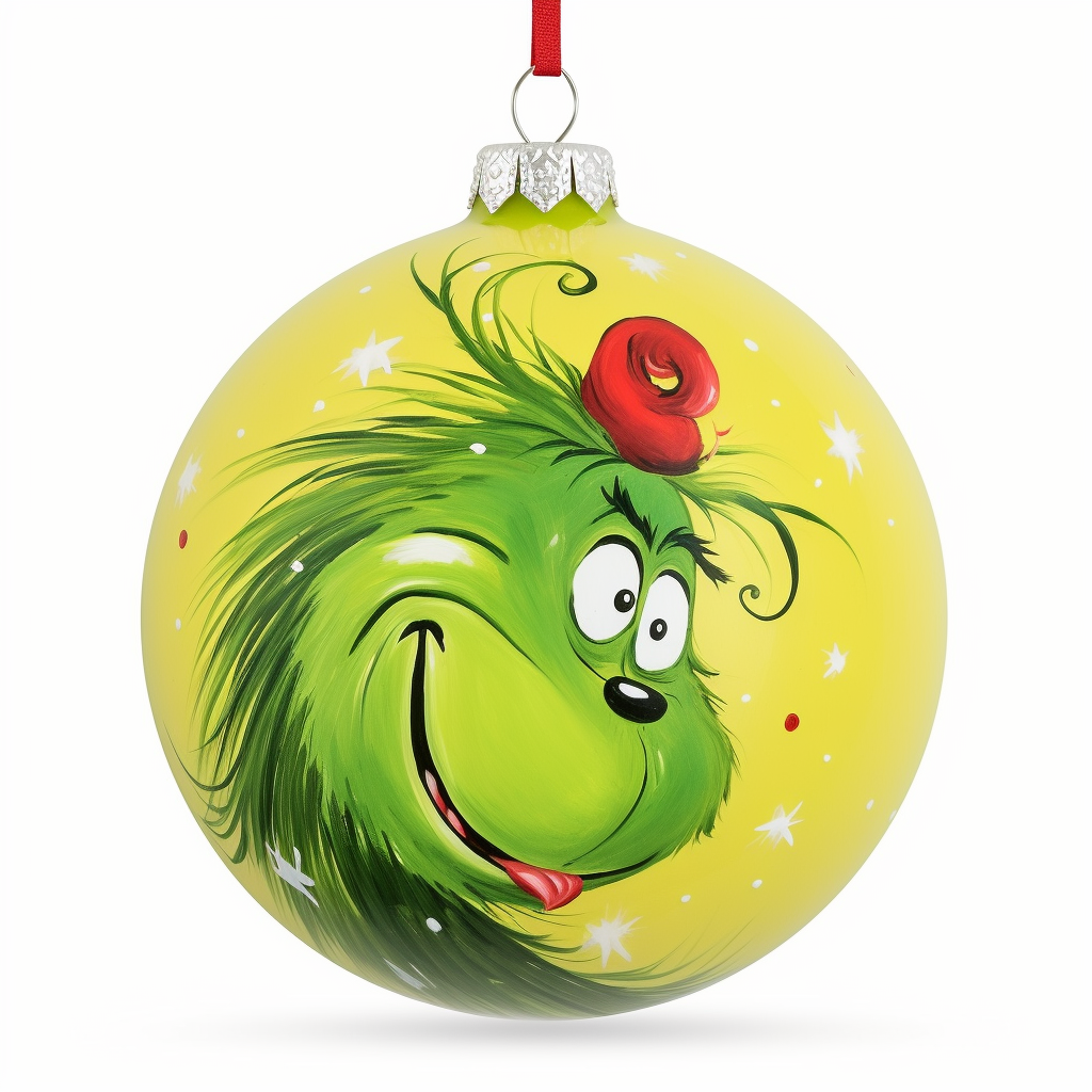 The Grinch Christmas Ornament: Festive and Playful Design