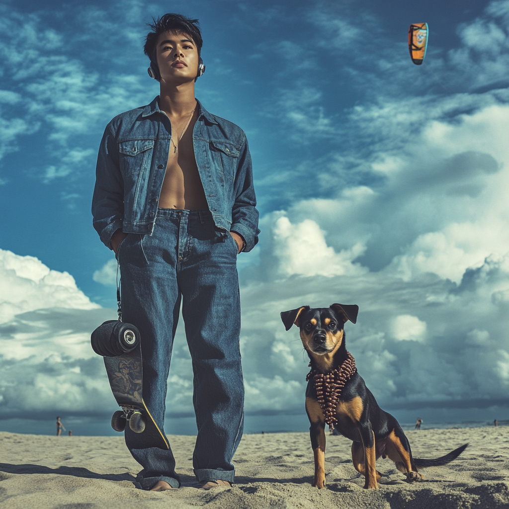 The Handsome Young Man on Boracay Beach