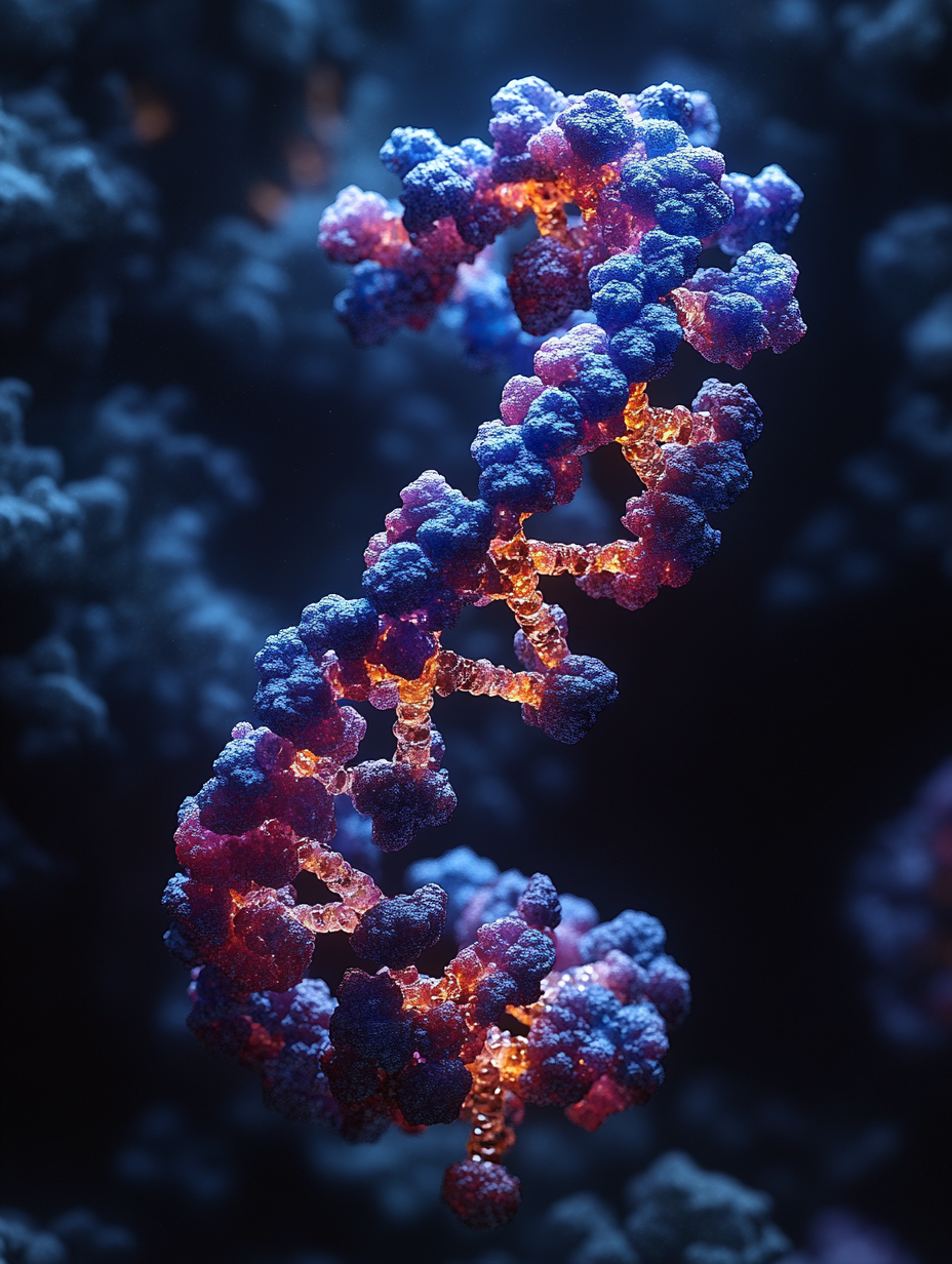 The Intricate and Elegant DNA Double Helix Structure