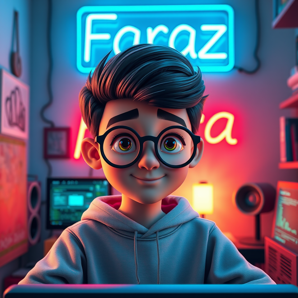 The Iranian Programmer Boy 'Faraz' in His Room