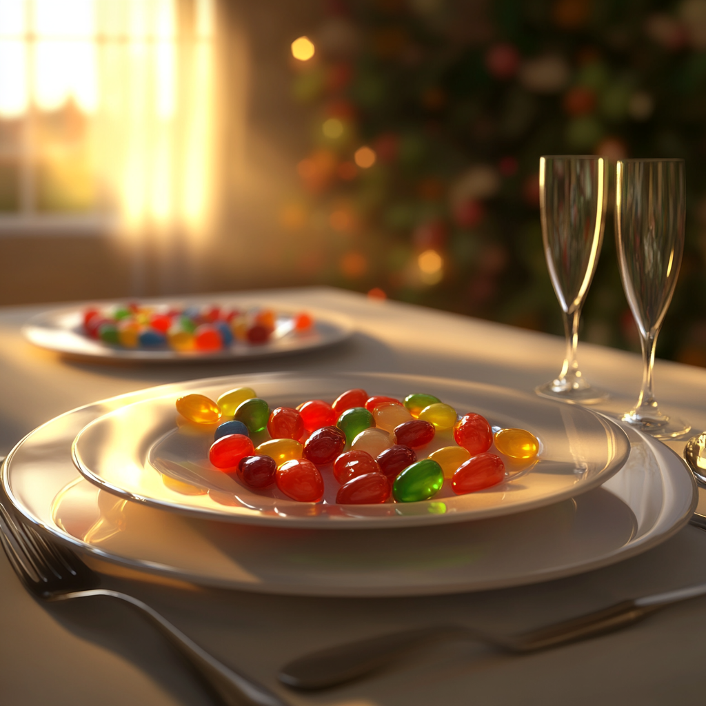 The Jelly Bean Table Setting in Sunlight