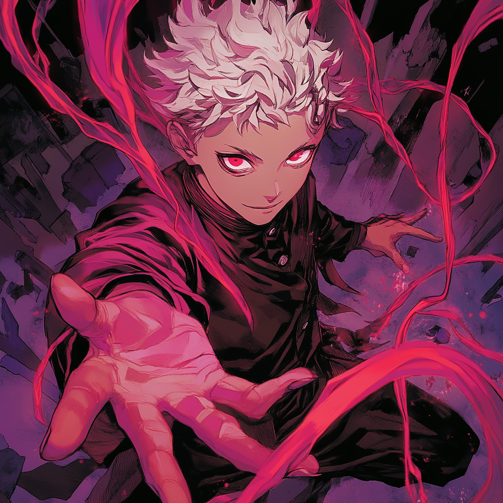 The Jujutsu Kaisen Sorcerer Weaving Cursed Energy