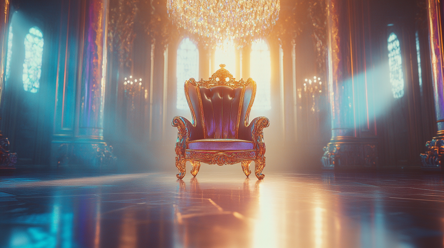 The King's Luxury Throne in Cinematic Lighting