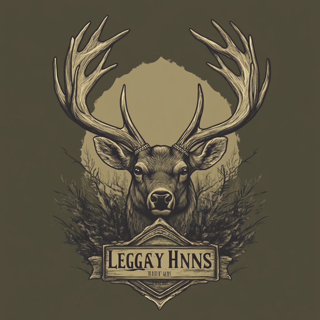 The Legacy Hunts: A Powerful Stag Logo Design