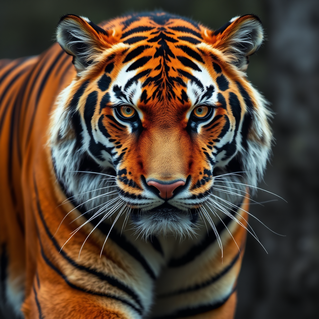 The Majestic Siberian Tiger: Endangered Species Portrait