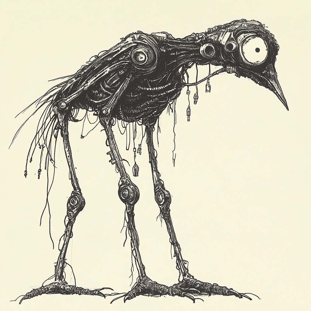 The Mechanical Bird: A Whimsical Yet Eerie Creation