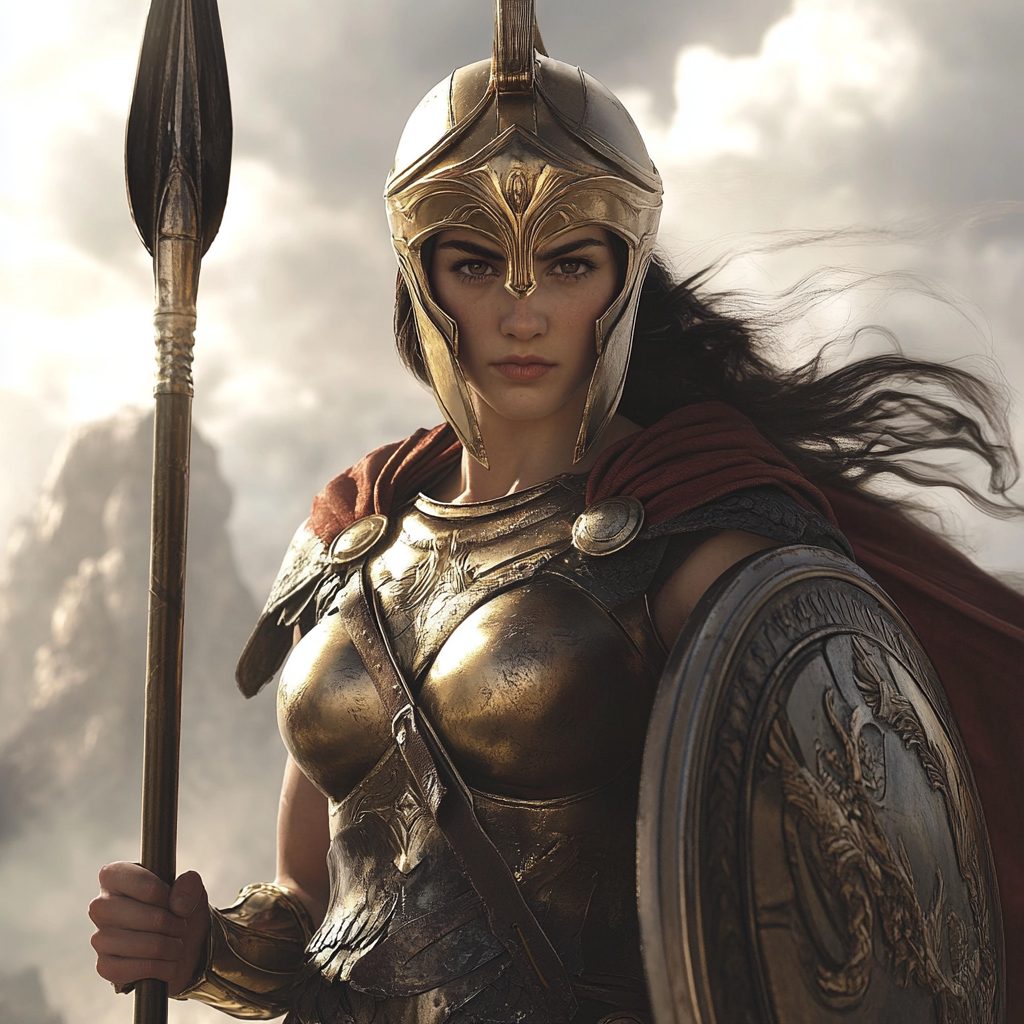 The Mighty Goddess Athena of Olympus