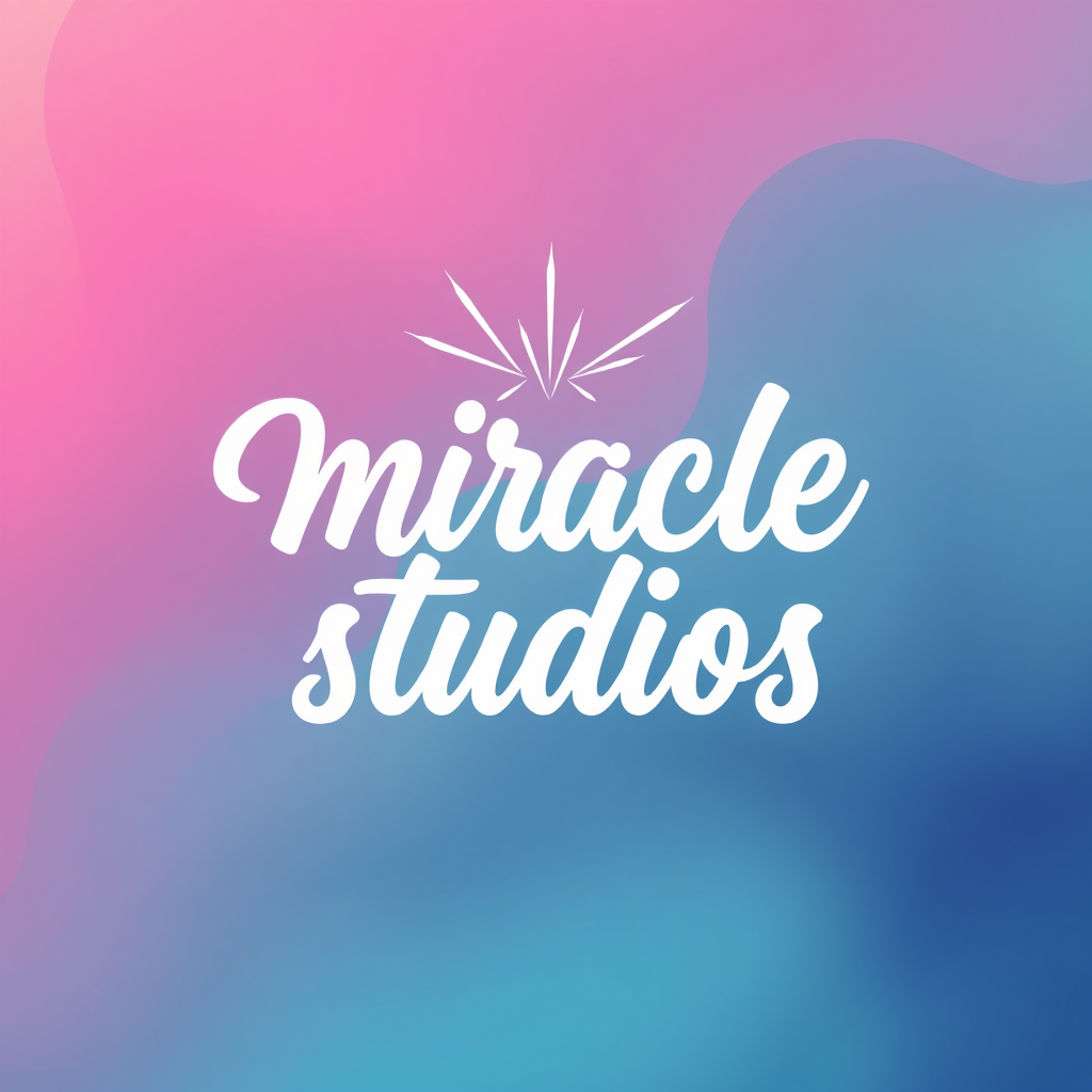 The Miracle Studios Logo in Cursive Font