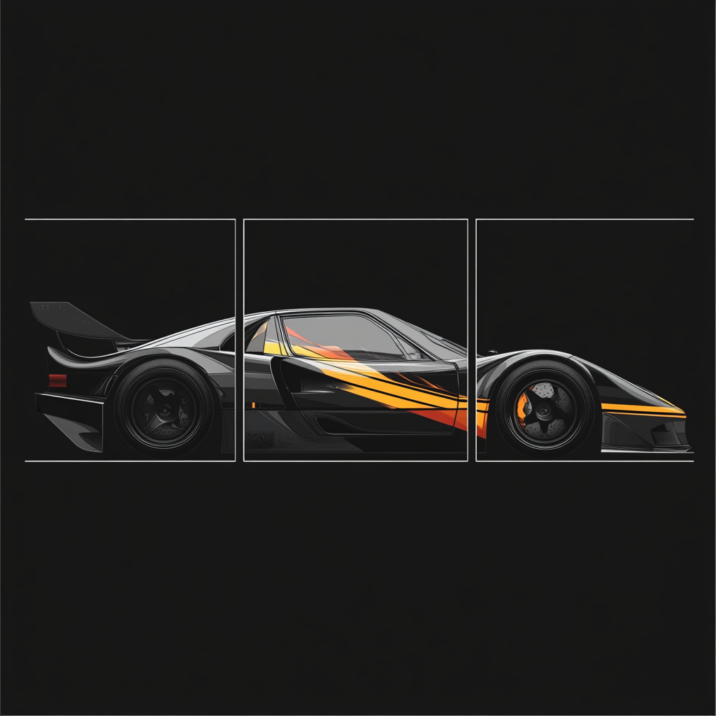 The Modified Sports Car: A Vector Illustration