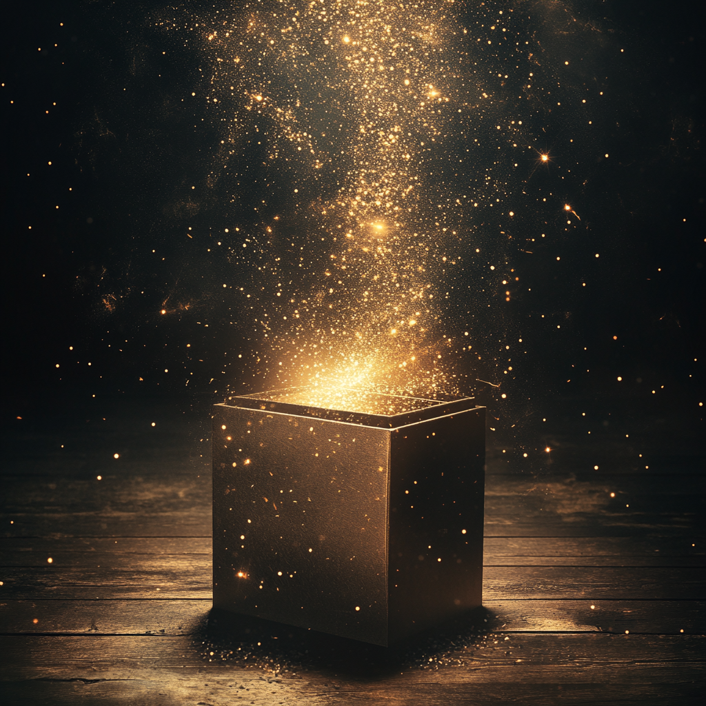 The Mysterious Box with Glowing Light