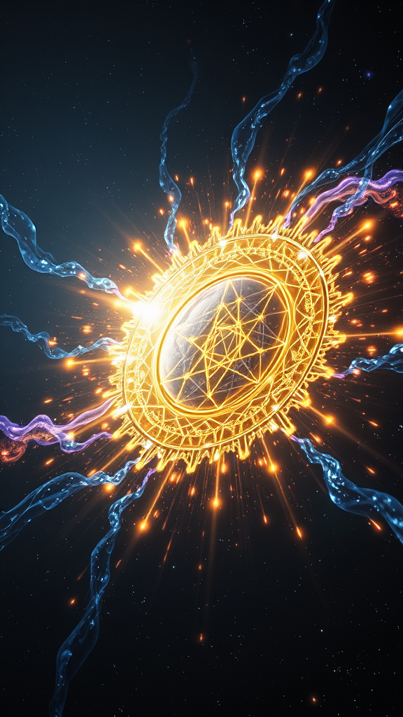 The Mystical Awakening Energy Vortex in Space