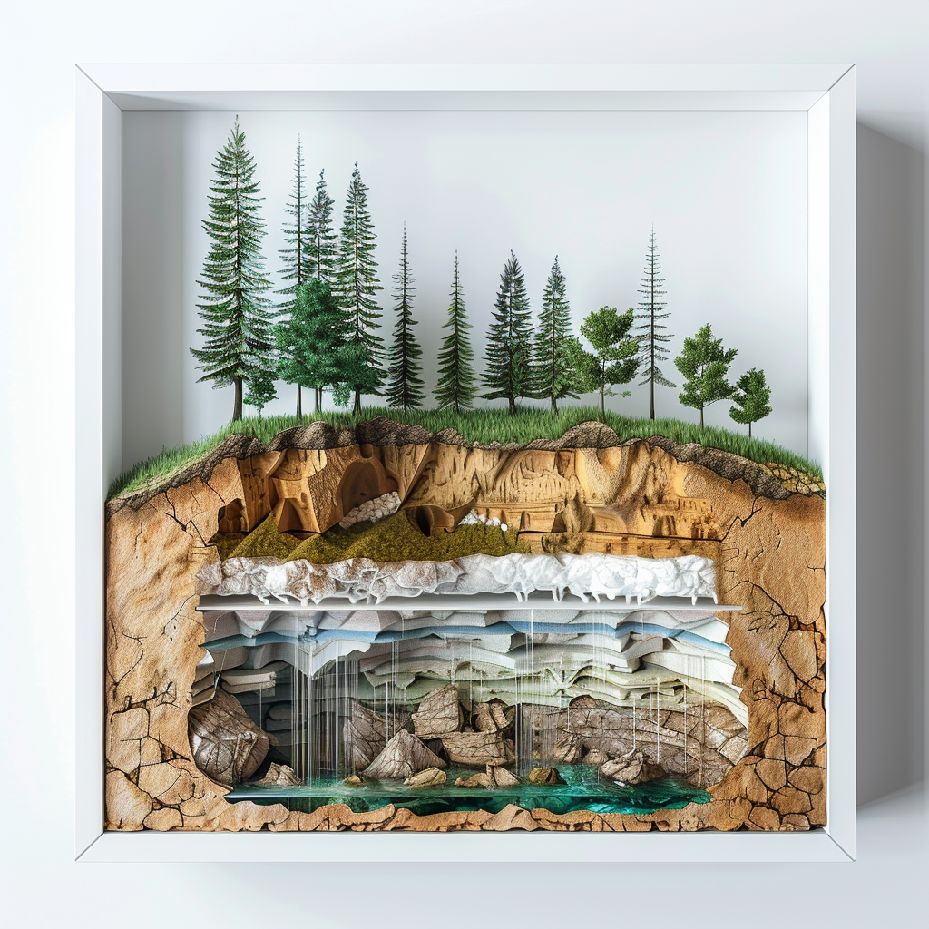 The Natural Filtration System in White Frame