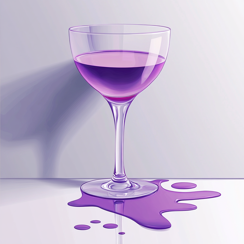 The Overflowing Glass of Purple Juice