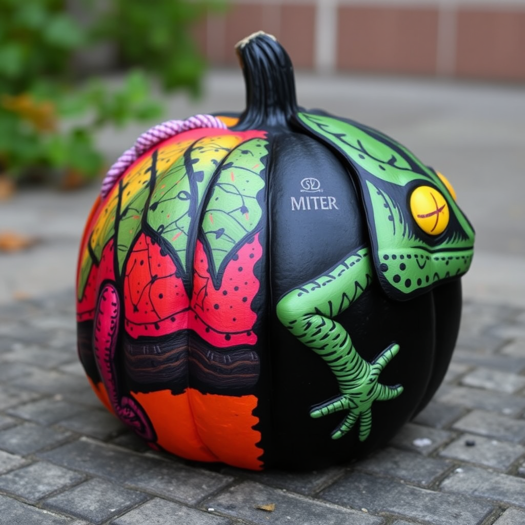 The Painted Pumpkin: A Chameleon's Dual Side