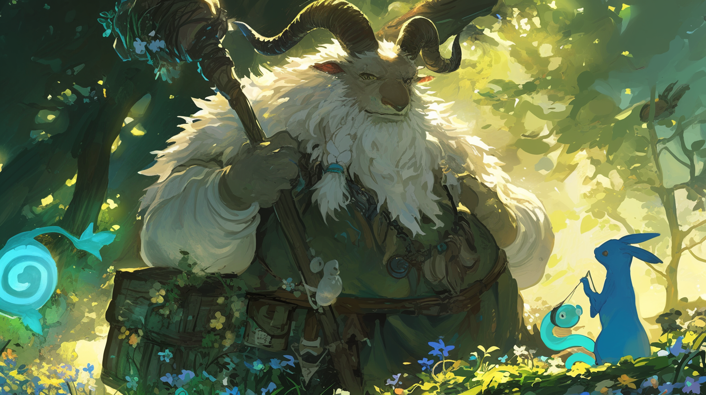 The Peaceful Firbolg in the Enchanted Forest