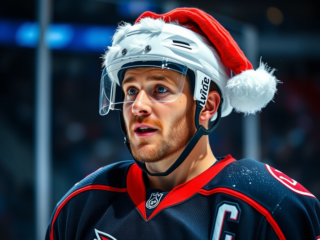 The Phoenix Hockey Player Celebrating Christmas