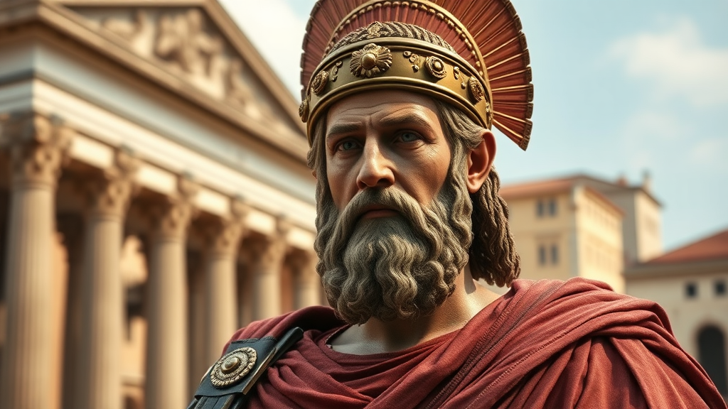 The Proud Roman Emperor in 4k Image