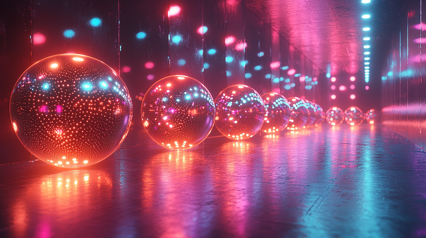 The Psychedelic Disco Metal Balls in Synthwave Universe