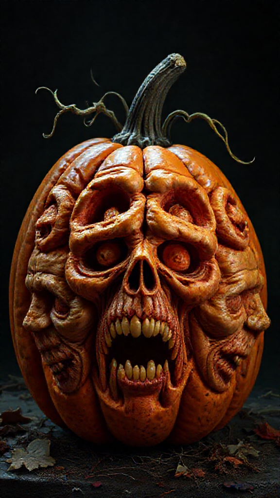 The Pumpkin with Many Faces By the FleshCollector.